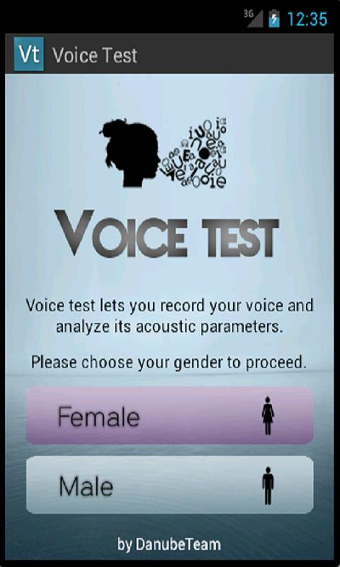 Voice Test Screen 1