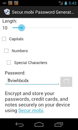 Secur.mobi Password Generator