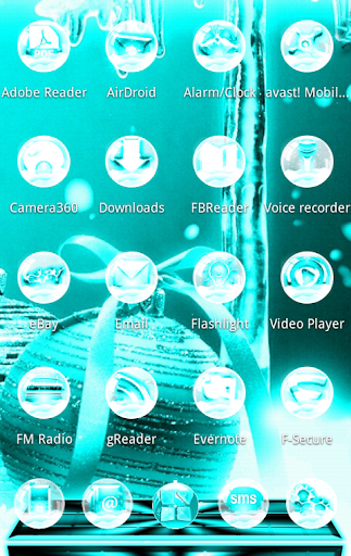 NEXT LAUNCHER 3D CyanNY THEME