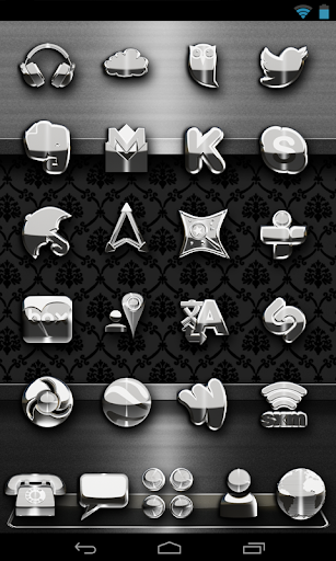 【免費生活App】Next Launcher Theme Silver D-APP點子