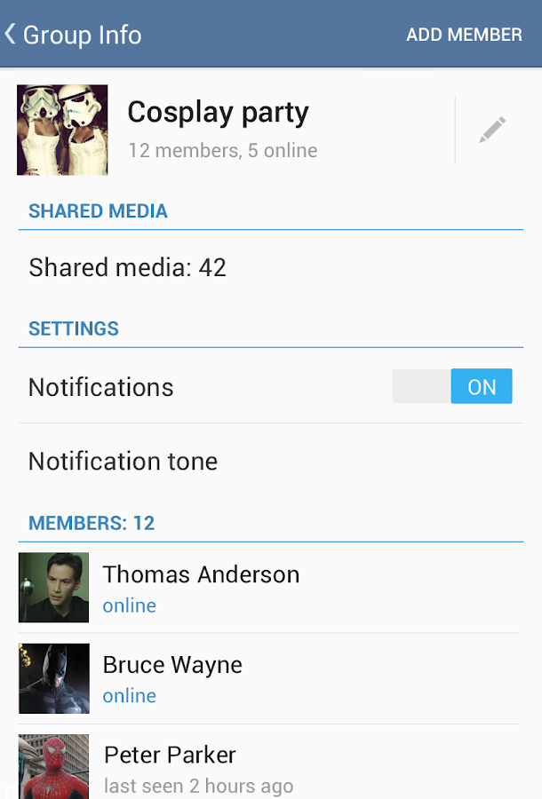 Telegrama - Screenshot
