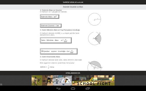 Dairede Uzunluk ve Alan Screenshots 0