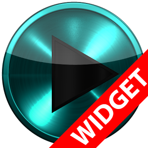 Poweramp widget TURQUOISE META logo