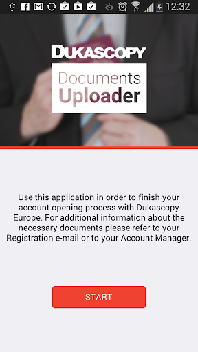 Dukascopy documents uploader