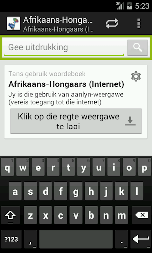 Afrikaans-Hungarian Dictionary