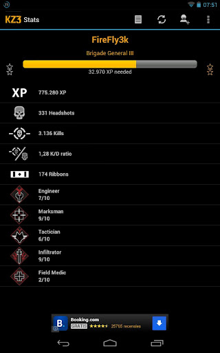 Killzone 3 stats