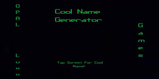 Random Cool Name Generator