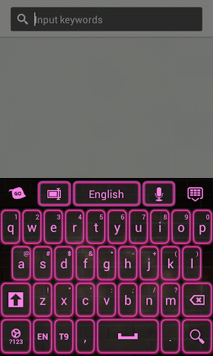 霓虹粉色鍵盤