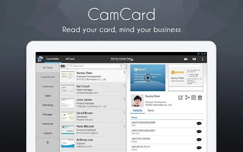 CamCard Free - Business Card R - screenshot thumbnail