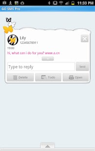 Free GO SMS - Butterfly Zebra Sky APK for Android