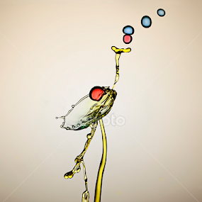 FOR YOU  by Robert  Fly - Abstract Water Drops & Splashes