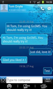 Free GO SMS PRO THEME Underwater APK for PC