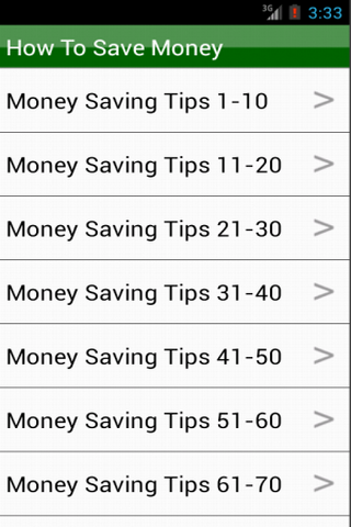 How To Save Money