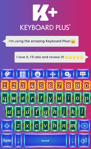 Crazy Colors Keyboard Theme