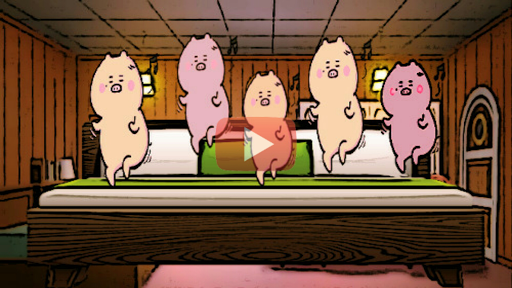 【免費教育App】Five Little Piggies Jumping-APP點子