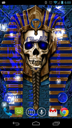 Undead Pharaoh Skull Free LWP