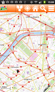 Paris Offline mappa Map Screenshots 21