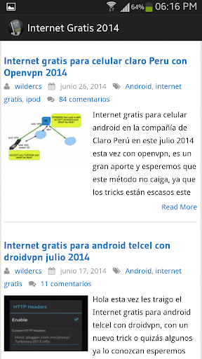 internet gratis para celular