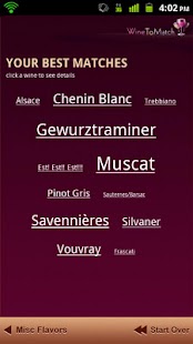 WineToMatch wine pairing app