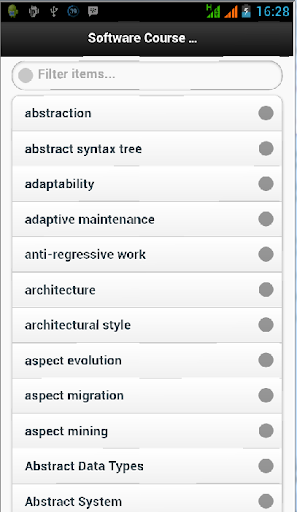 Software Course Dictionary