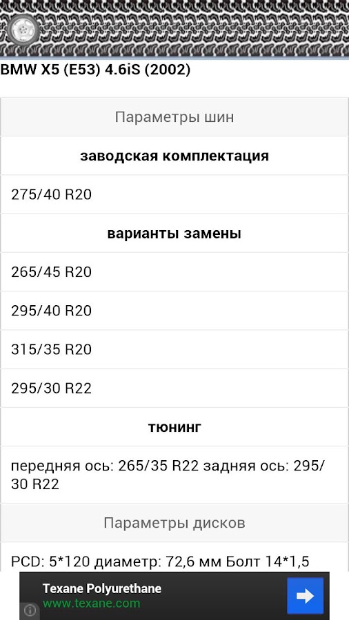 Шинный калькулятор уаз
