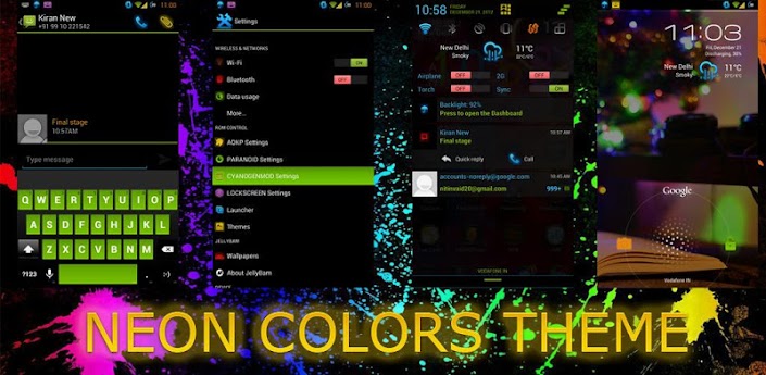 CM10.1/10 Theme Neon Colors APK v2.2.0 free download android full pro mediafire qvga tablet armv6 apps themes games application