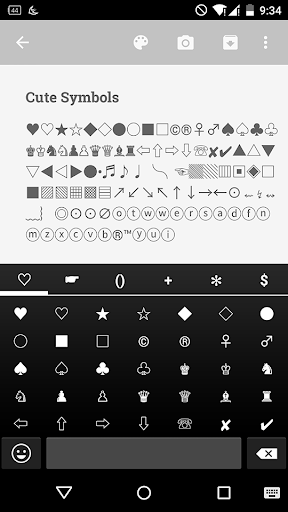 ดาวน์โหลด สัญลักษณ์ น่ารัก - Emoji Keyboard ♤ รุ่น ล่าสุด สำหรับ Android