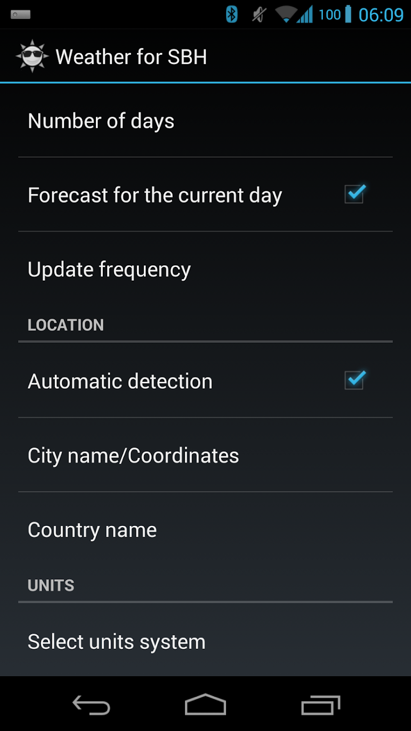 Weather for SBH50/52 Screen 2