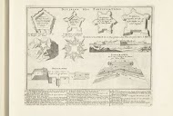 Diagrammen en doorsneden in de vestingbouw, 1726