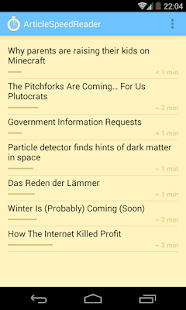 Article Speed Reader Screenshots 0