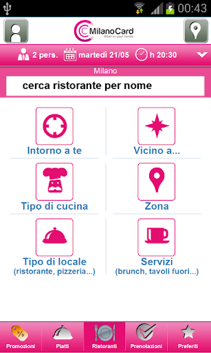 MilanoCard Restaurants