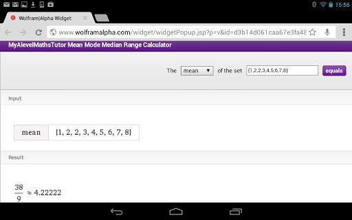 Mean Mode Median Calculator