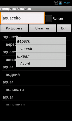 Ukrainian Portuguese Dictionar