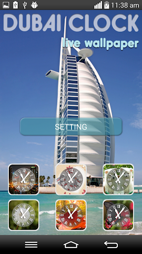 Dubai Clock Live Wallpaper