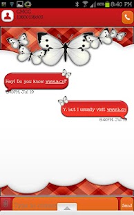 Free GO SMS THEME|RedOrangeSky APK