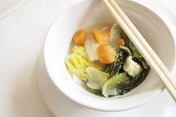 Clear veggies soup