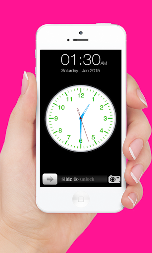 Analog Clock Slider Lock