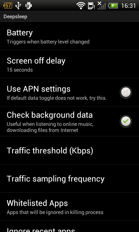 Deep Sleep Battery Saver Pro - screenshot