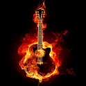 3D cool Guitar logo