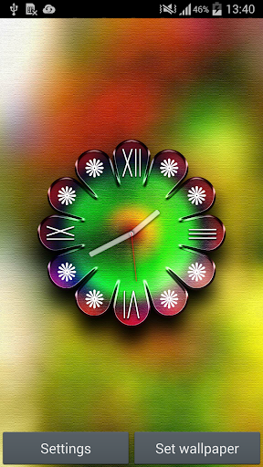 【免費個人化App】Neon Clock Live Wallpaper-APP點子