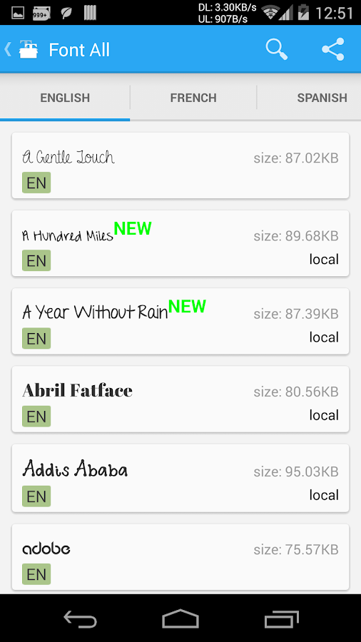    iFont(Expert of Fonts)- screenshot  