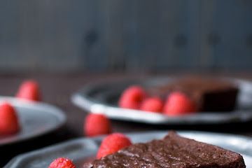 Dark Chocolate Raspberry Brownies