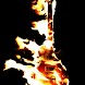 3D burning Guitar