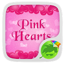 Pink Hearts Keyboard mobile app icon