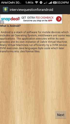 Android Interview Question