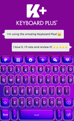 Keyboard Plus Violet Theme