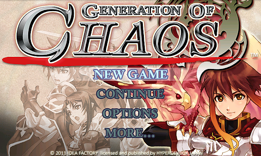 SRPG Generation of Chaos