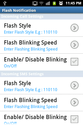 Flash Notification