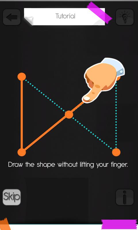 Line Drawing Game App : One touch draw quick drawing to connect two dots