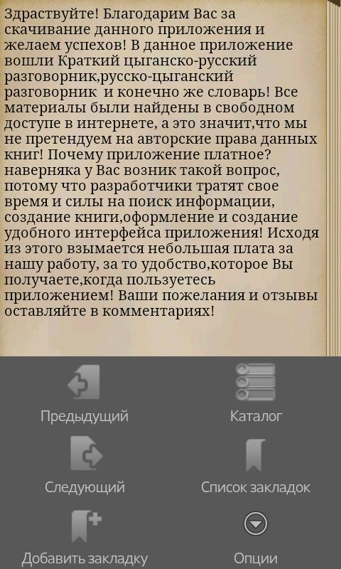 Цыганский словарь Pro Screen 2